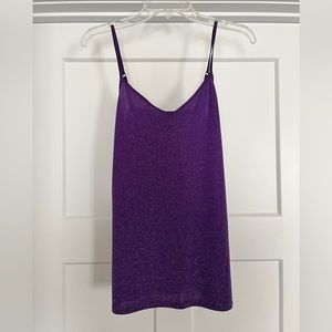 Shimmery purple cami